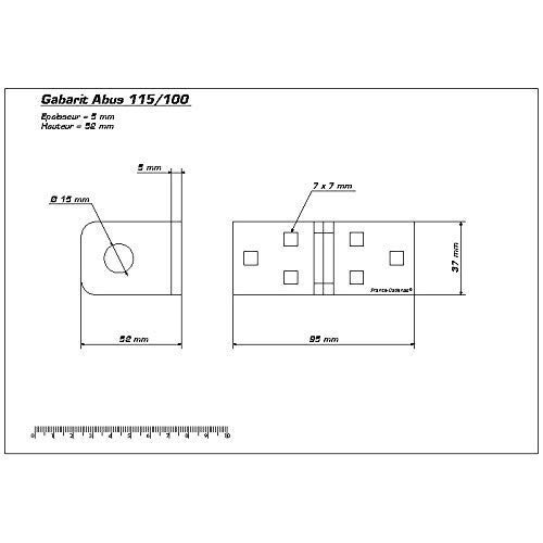 Abus 115/100, Lock with Clamp Spacer, 100 mm 2