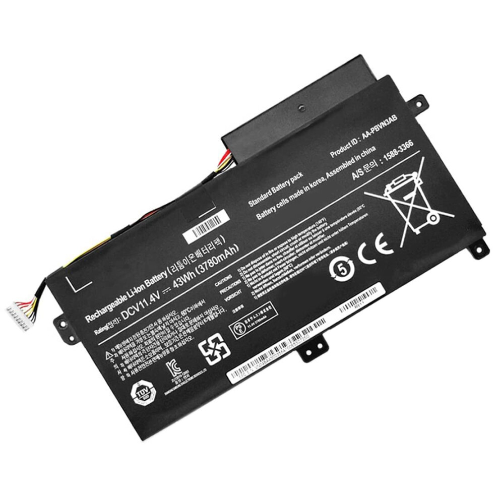 11.4V 43Wh Aa-Pbvn3ab Aa-Pbvn2ab Replacement Laptop Battery For Samsung Ba43-00358A 1588-3366 Np370r4e Np370r5e Np470r5e Np450r5e Np450r4v Np370r5v 682365337061