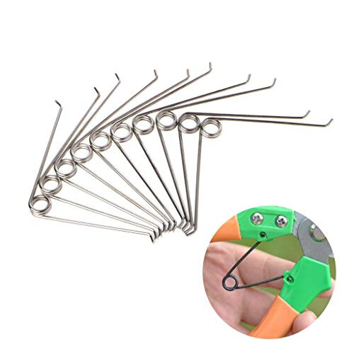 10 Pieces V Shape Steel Compression Spring Gardening Scissors Accessories Tool