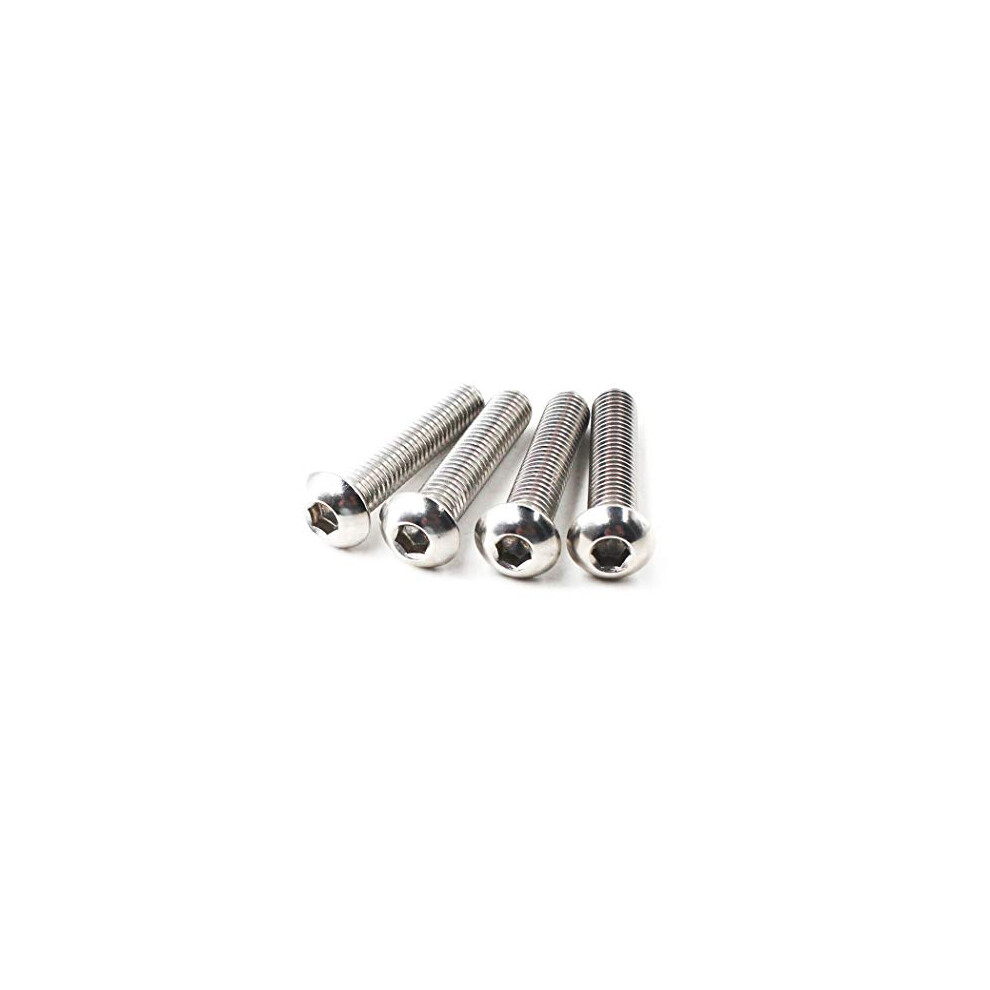 Photos - Nail / Screw / Fastener M6x20 Button Head Hex Socket Drive Screws 304 Stainless Steel Button Head Cap Screws (Pack of 50)