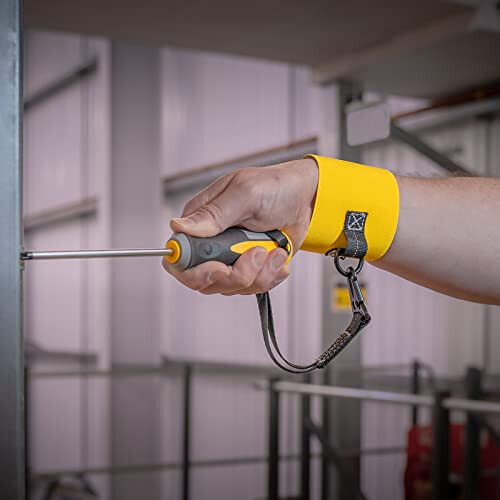 Roughneck ROU26020 Wrist Tool Lanyard With Interchangeable Tool End, Yellow 2