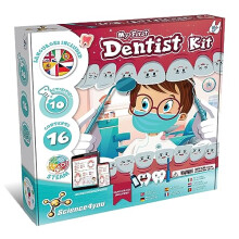 Dentist Kit for Kids - Dentist Toys for Kids + Doctors Kit with 10 activities, Doctor Set with Dentist Games for Children, STEM Toys and Gifts for 5+