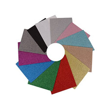Glitter Acrylic Crafting Felt Pack, Assorted Colours A, 30 x 23cm