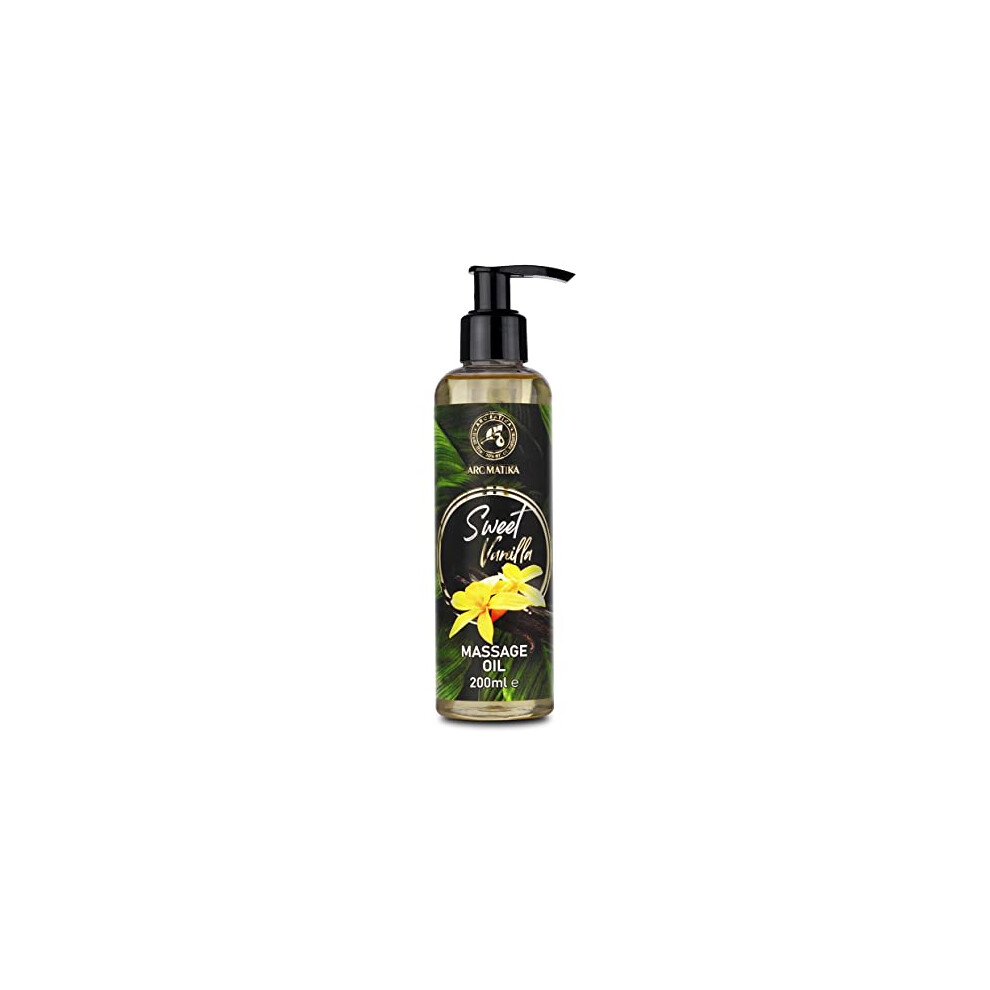 Aromatika Trust The Power Of Nature Peach Massage Oil Sweet Vanilla - 200Ml - Body Oil With Almond - Jojoba - Grapeseed - Kernel Oils - Aromatherapy Massage Oil - Calming Oil - Body Oil