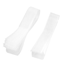 Flat Width 41mm Rate 2:1 Dia 25mm Clear Polyolefin Heat Shrinkable Tube 1M 3.3Ft