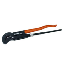343 "Swedish Model" Combination Pipe Wrench, Black/Orange, 420 mm