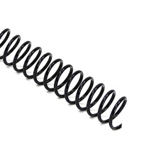 Spiral Binding Coil, 40 Sheets, 7.9mm, 3:1 Pitch, A4, Black Plastic Coil Binding Spines, Box of 100