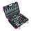 Hilka Tools 01110094 Dr Socket Set, Black/Silver, 1/4-1/2-Inch 3