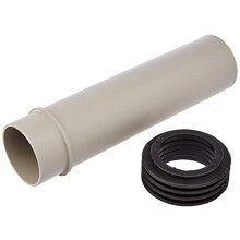 – Downpipe Extension Geberit with Sealant Sleeve: D45 mm Granite Grey (152.434.06.1)