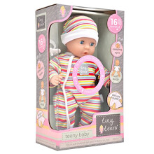 | Tiny Tears - Teeny Baby - 30cm soft bodied doll with 16 interactive sounds: One of the UK's best loved doll brands! | Nurturing Dolls | Ages 10m+