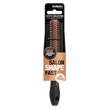 Copper Small Nylon Pins Barrel Brush, Black