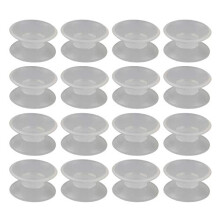 16PCS Double Sided Suction Cups Silicone Aquarium Fish Tank Suction Cups Window Hanger Suction Cup for Fish Tank Glass Table Top Transparent