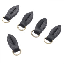 Leather Zip Puller Leaf Shape Leather Zipper Tags Fixer Pull Replacement Zipper Heads Leather Zip Pendant Puller for Luggage Handbags Bags, Trouser