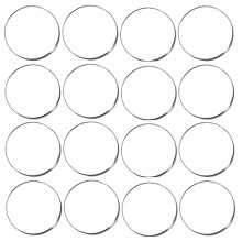 16 Pcs Clear Acrylic Sheets,0.08 Inch Thick Acrylic Blanks Circles,4 Inches Round Acrylic Discs,Transparent Round Acrylic Panels for Picture Frame