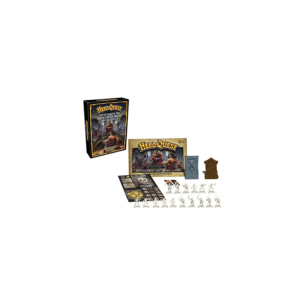 Hasbro Avalon Hill HeroQuest The Return of the Witch Lord Adventure Pack, Dungeon Crawler Game from 14 Years, HeroQuest Base Game Required,