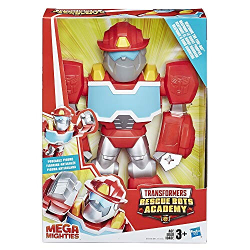 Transformers Transformers Playskool Heroes Rescue Bots Academy Mega Mighties Heatwave Fire-Bot 10-Inch Figur 1