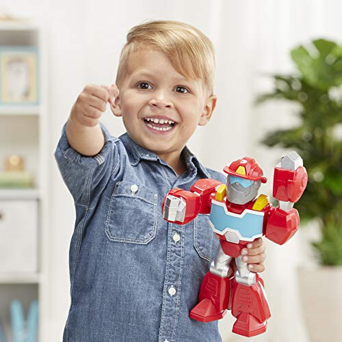 Transformers Transformers Playskool Heroes Rescue Bots Academy Mega Mighties Heatwave Fire-Bot 10-Inch Figur 2