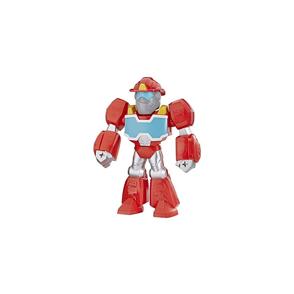 Playskool Heroes Transformers Rescue Bots Academy Mega Mighties Heatwave The Fire-Bot 10-Inch Robot Action Figure, Collectible Toys for Kids Ages 3