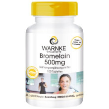 Bromelain 500mg, Natural Pineapple Enzyme, Vegan, 100 Tablets | Warnke Vitalstoffe
