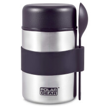 Insulated Food Flask – Triple Layer Stainless Steel Soup & Food Container With Spoon – Keep Meals & Drinks Hot for 6 Hours & Cold for 6 Hours –