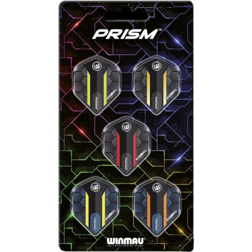 WINMAU - Prism Alpha MVG Zwart en Groen Kite dart vluchten - 1 sets per