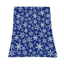 Merry Christmas Blanket Winter Holiday Cartoon Santa Claus Fannel Blanket Gold Bell Snowman Gingerbread Man Soft Plush Warm Throw Blanket Festival