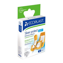 Sliver Protect - Set of Medical Woven Fabric plasters with Silver nonaparticles, Pack of 16