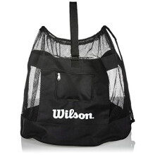 Ballentas - WILSON - Wilson All Sports - Zwart/Wit - Tot 18 ballen - Trekkoord