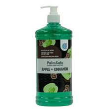 Palm Safe Apple and Cinnamon Alcohol Hand Sanitiser 1 Litre Pump Bottle