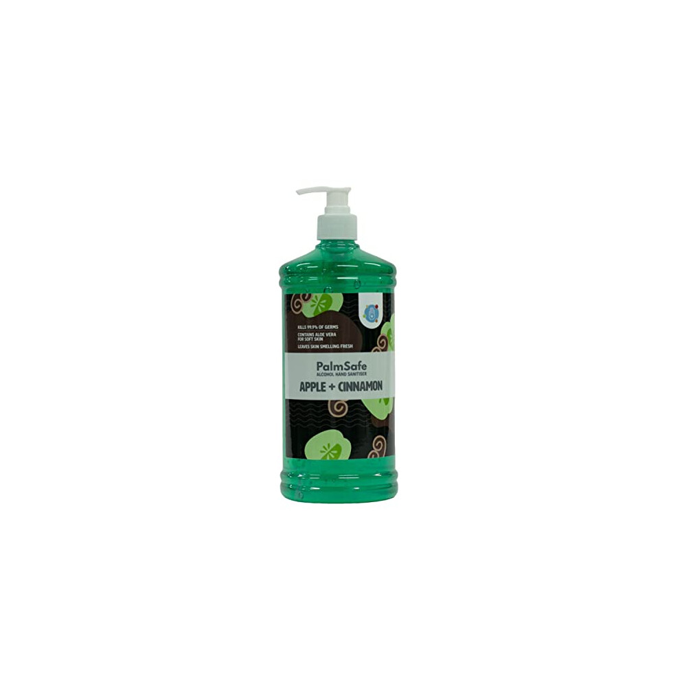Palmsafe Palm Safe Apple And Cinnamon Alcohol Hand Sanitiser 1 Litre Pump Bottle