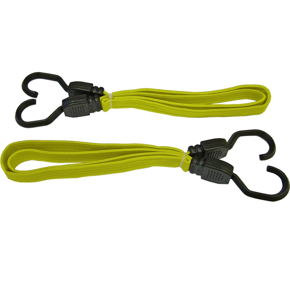 TDBUNG36 Flat Bungee Cord,Yellow,91cm