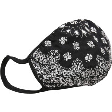Bandana Face Mask 2-Pack Everyday, Black/White, One Size