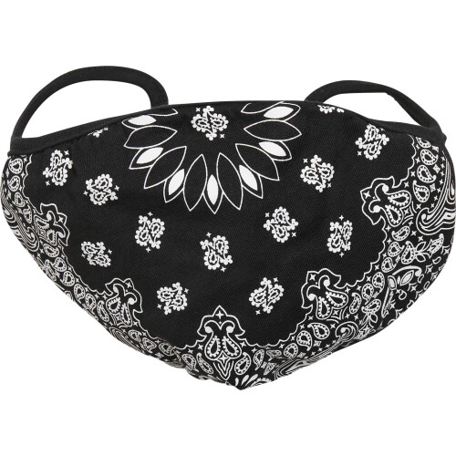 Bandana Face Mask 2-Pack Everyday, Black/White, One Size 1