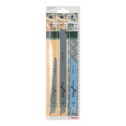 Bosch 2609256715 Sabre Saw Blade Set (3 Pieces) 1
