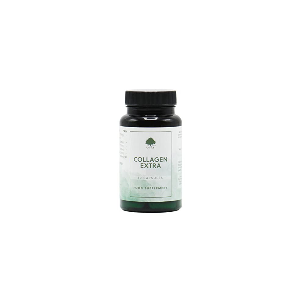 G&G Vitamins Collagen Extra Capsules | Collagen With Glucosamine, Chondroitin & Vitamin C | Hydrolysed Collagen | 60 Capsules |