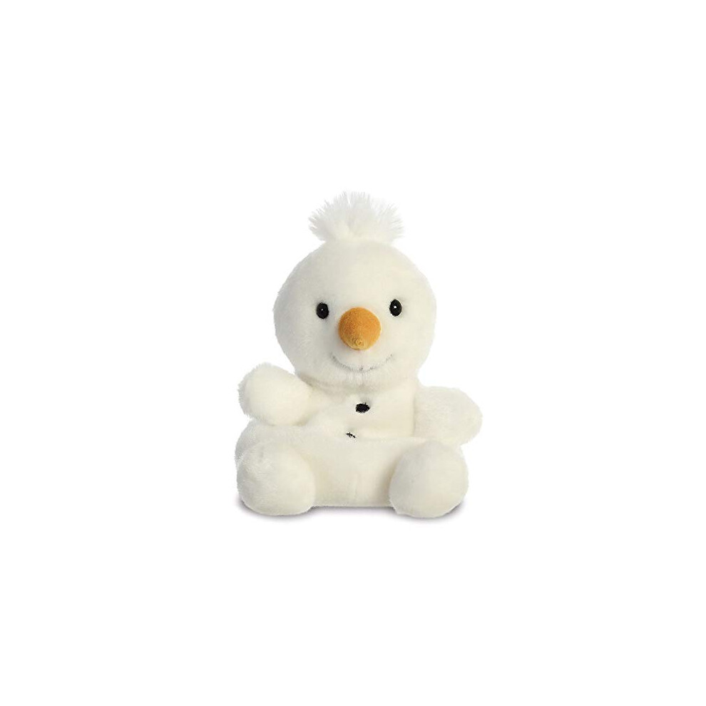 Aurora, 99130, Palm Pals Snowman, 5In, Soft Toy, White