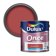 5190806 Once Matt Emulsion Paint For Walls And Ceilings - Roasted Red 2.5L