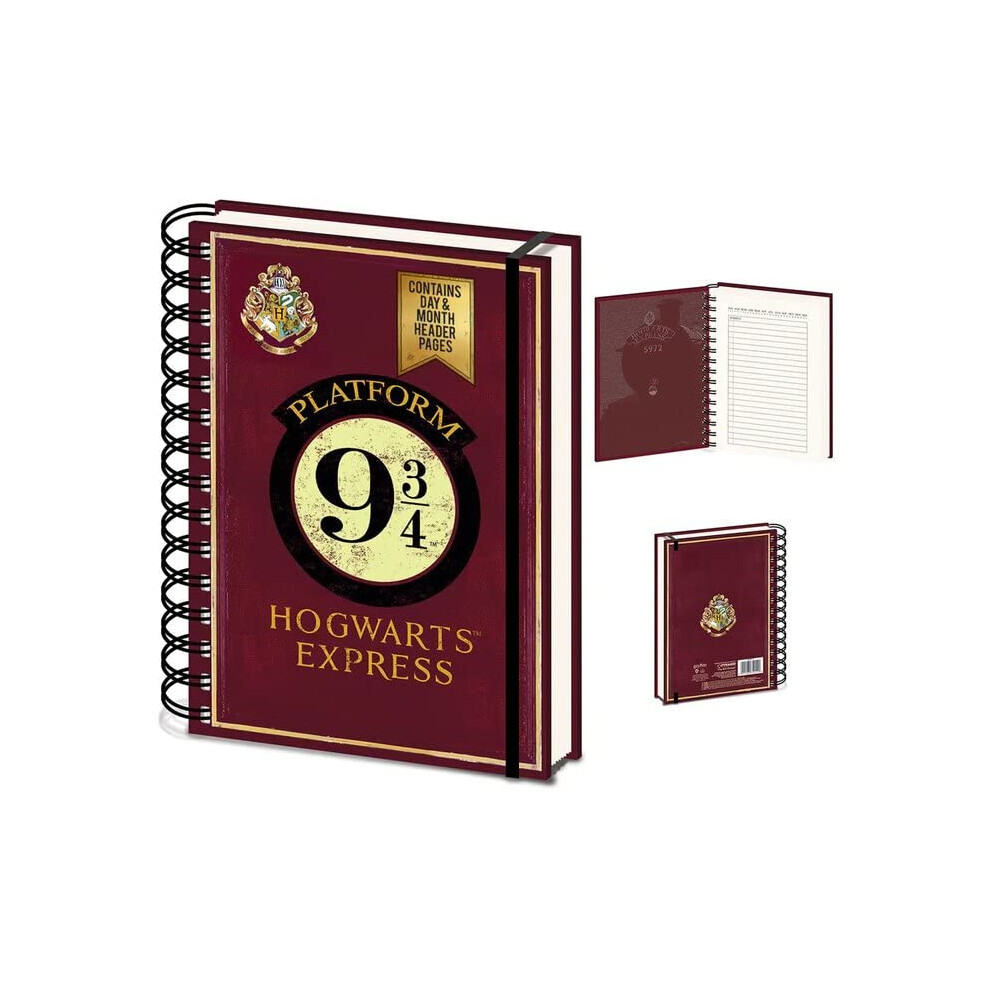 A4 Wiro Notebook (Platform 9 3/4 Design) - Official Merchandise