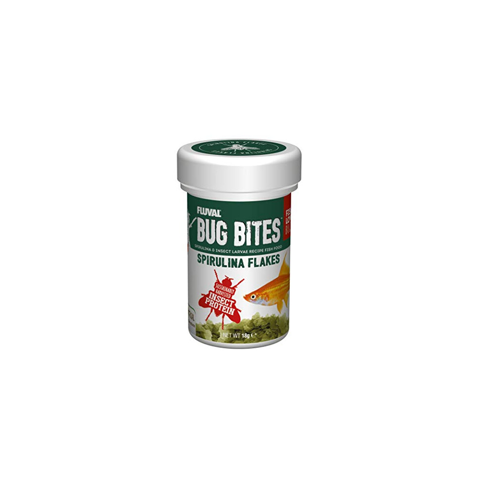 Bug Bites Spirulina Flakes Fish Food 18g