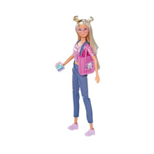 105733602 - Steffi Love Kitty Fashion, Dressing Doll in a Fashionable Outfit with Glasses and Tablet in Cat Look and Shopper, 29 cm Toy Doll, from 3
