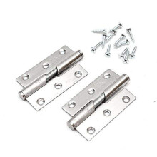 Pair of 3"/76mm Rising Butt Lift Off Door Hinge Stainless Steel - Left Handed