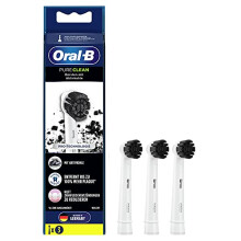 Pure Clean Electric Toothbrush Heads 3 Pack with Activated Carbon Bristles Toothbrush Attachment Toothbrushes