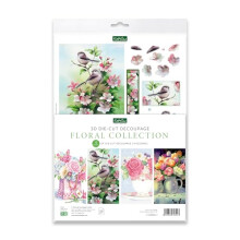 'Floral Collection' Die-Cut Decoupage (Pack of 12) for Card Making & Crafts