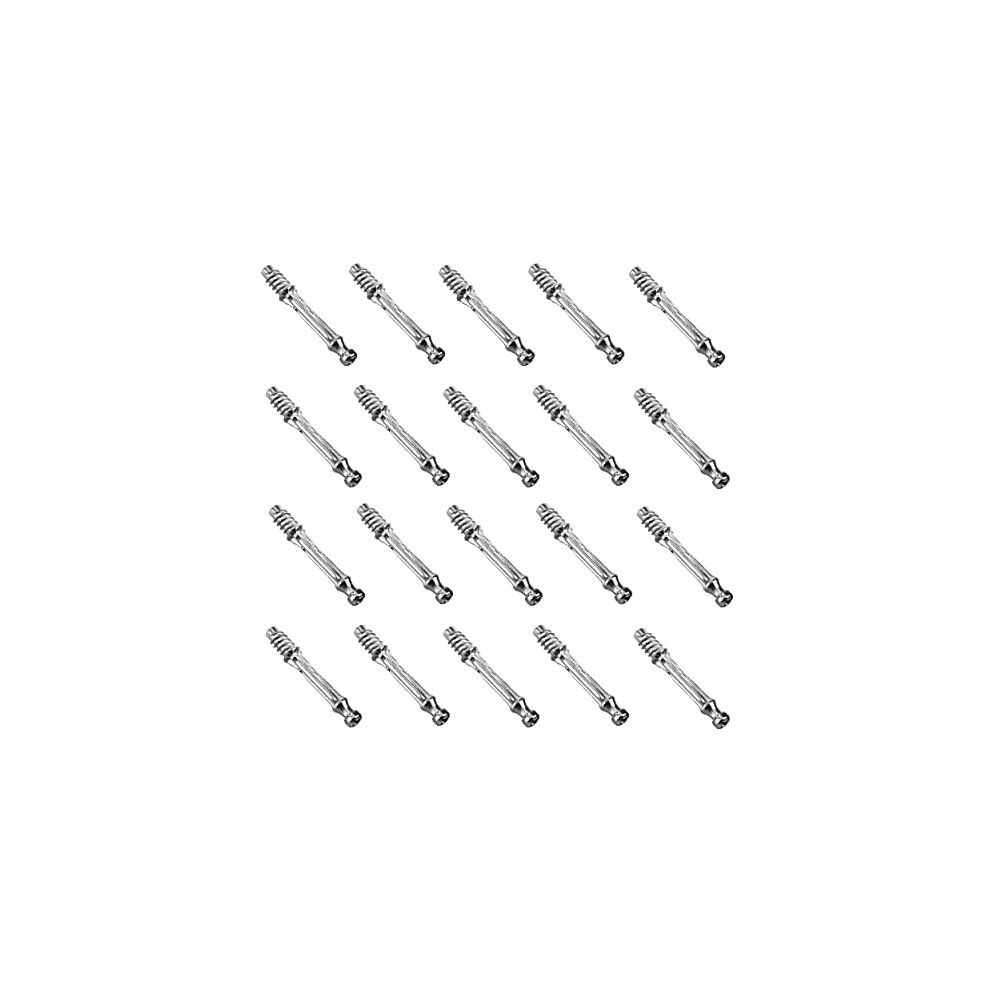Terf M6 X 45Mm Cam Fixing Dowel Screw M6 (6Mm) X 45Mm Flat Pack Furniture Fixing Joint Connector Bolt For Wardrobe Drawer Closet Bed Cabinet 5059655021422