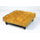 (Mustard) Chesterfield Upholstered Pouffe Stool 60x60x25cm 1