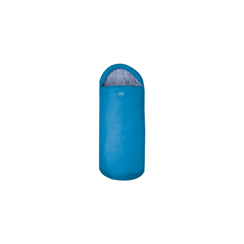 Kids Sleeping Bag by Highlander - Rectangular Style - Lightweight 882g - Ultrasoft and Spacious - All Season Junior Warm Snuggle Sleeping Bags.