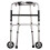 Folding Lightweight Aluminium Walking Frame/Zimmer/Walker with 2 Wheels - Adjustable Height 2