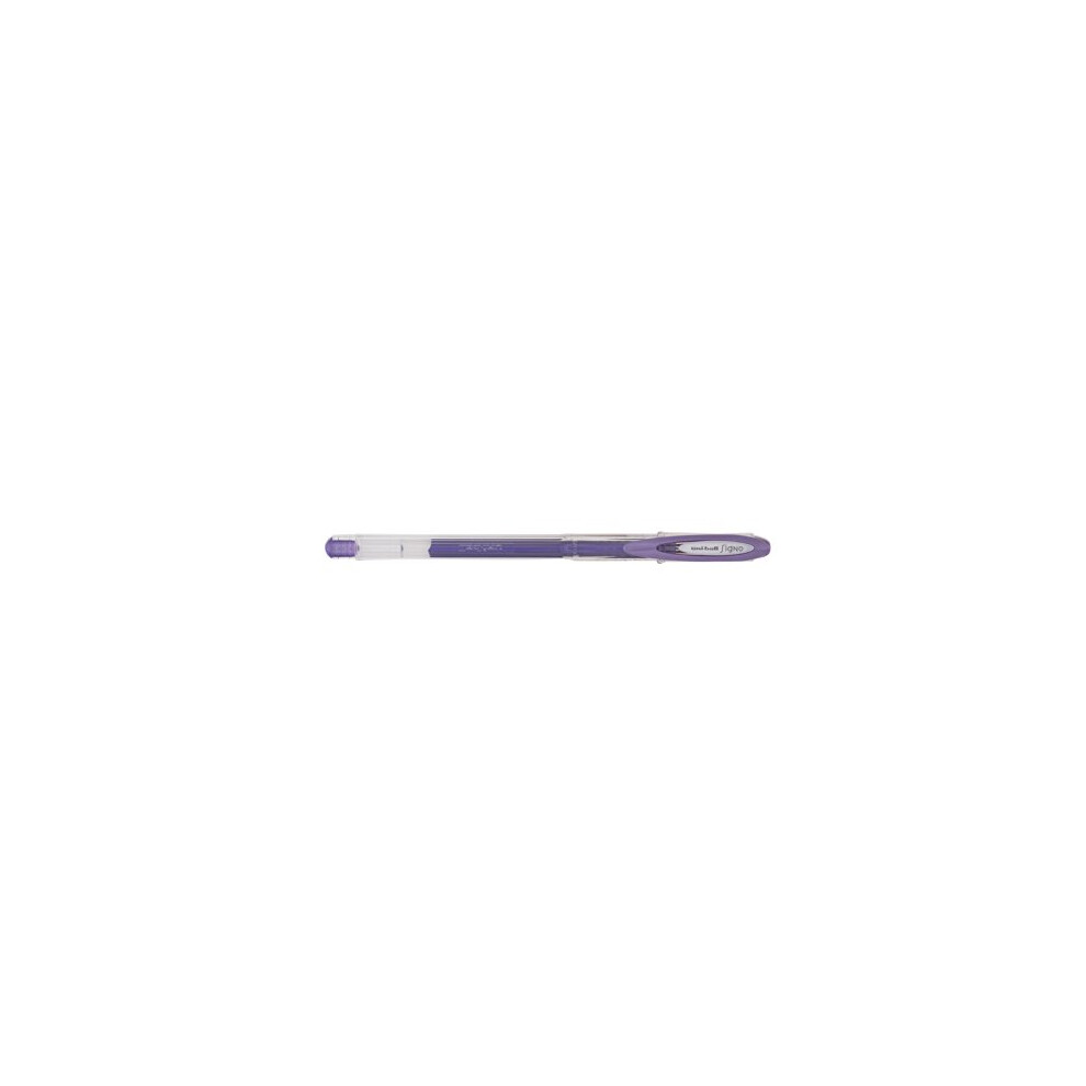 Signo UM-120NM Gel Ink Rollerball Pen - Metallic Violet, Pack of 12