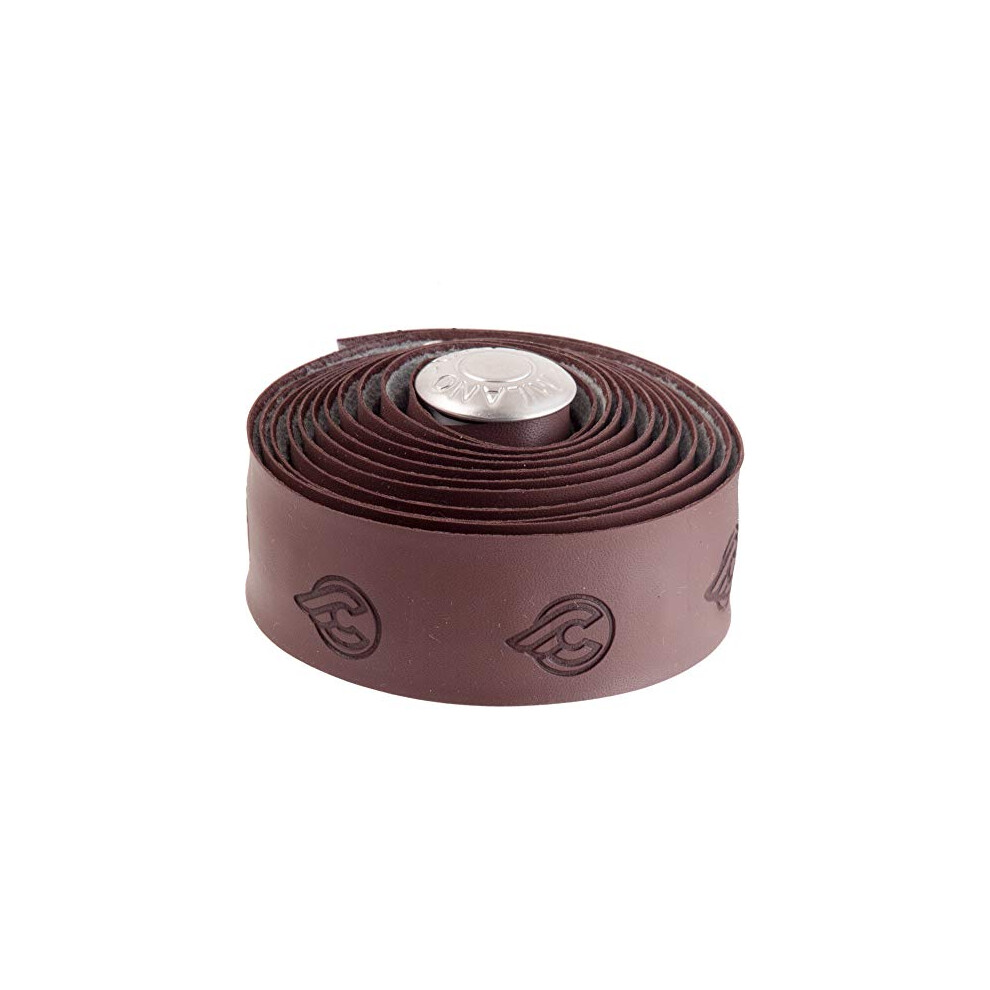 Vegan Leather Look Handlebar Tape, Brown, One Size