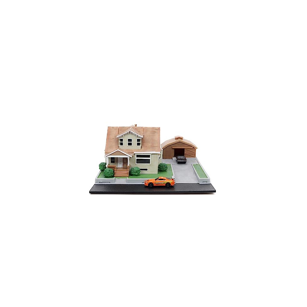 Jada -Toretto Fast & Furious Garage, Playset Diorama, Includes Two Nano Vehicles, Collectioning (253203081)